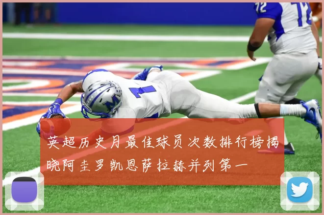 英超历史月最佳球员次数排行榜揭晓阿圭罗凯恩萨拉赫并列第一